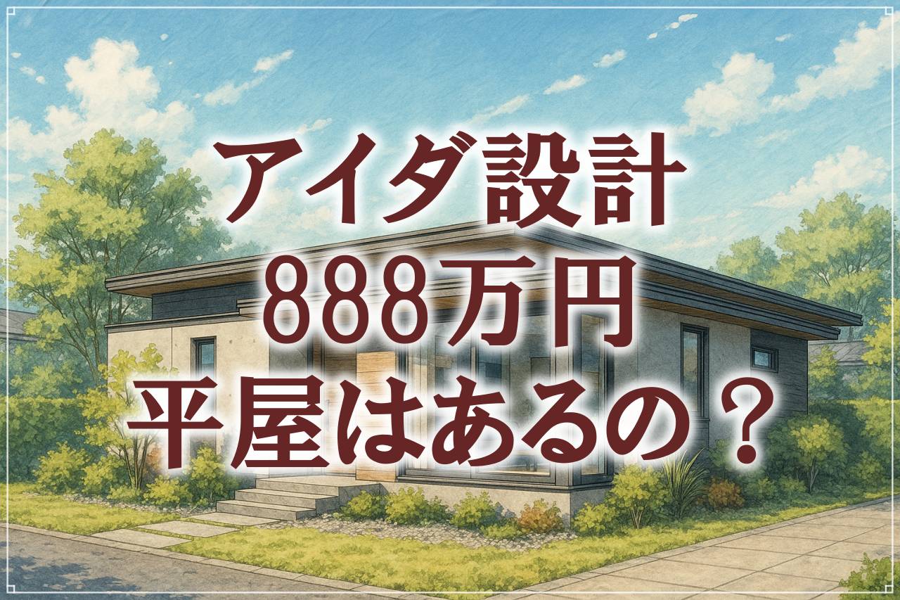 アイダ設計の平屋は888万円？価格の真相と全プランを解説