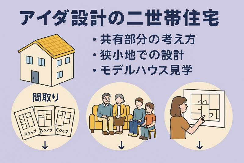 間取りで決めるアイダ設計の二世帯住宅