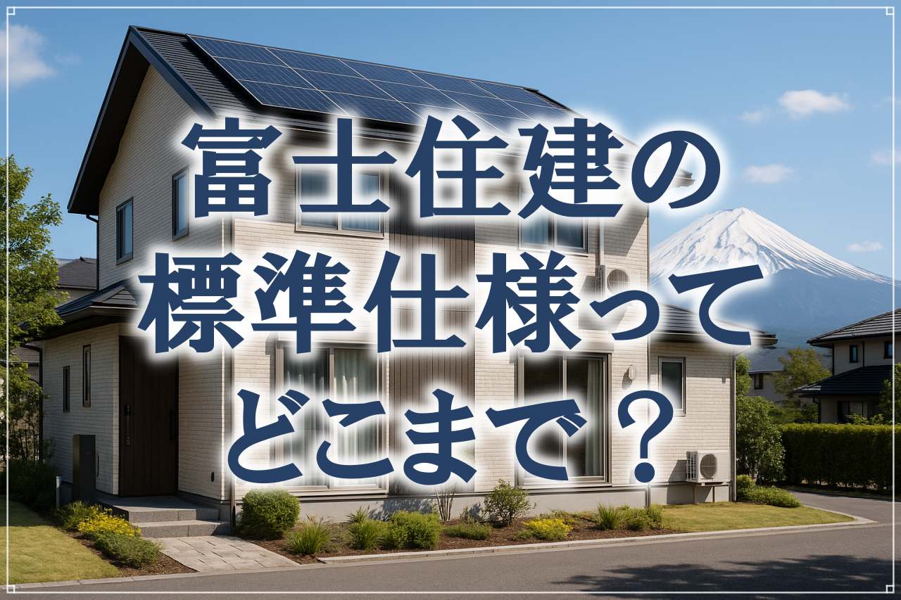 富士住建の標準仕様は至れり尽くせり？気になる価格と全設備ガイド