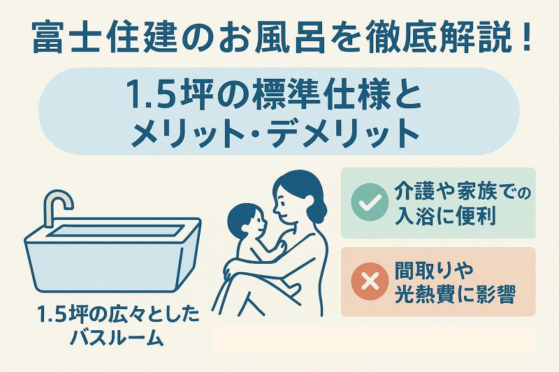 富士住建のお風呂の標準仕様と特徴
