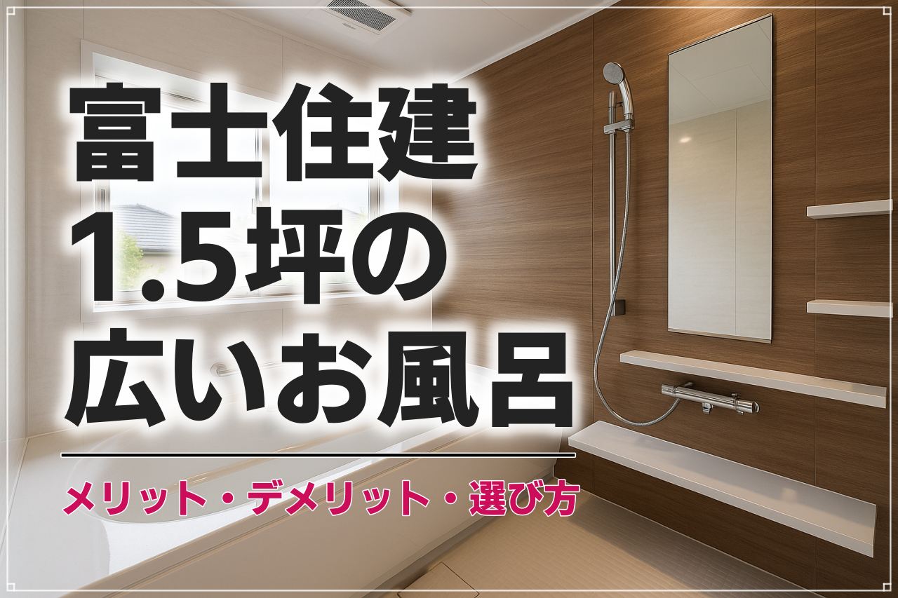 富士住建のお風呂を徹底解説！1.5坪の標準仕様と他社の比較や後悔しない選び方