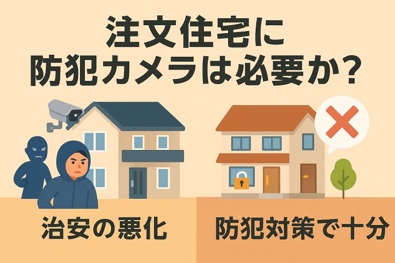 注文住宅で防犯カメラを検討する際の基礎知識