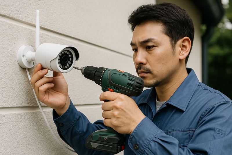 戸建てに防犯カメラを自分で設置できる?