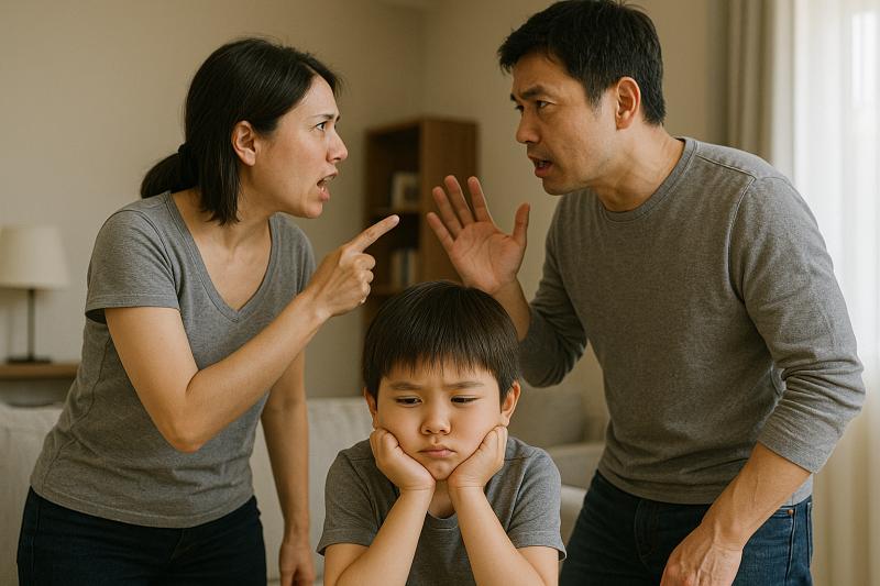 子供の前で喧嘩しないためのルール作り
