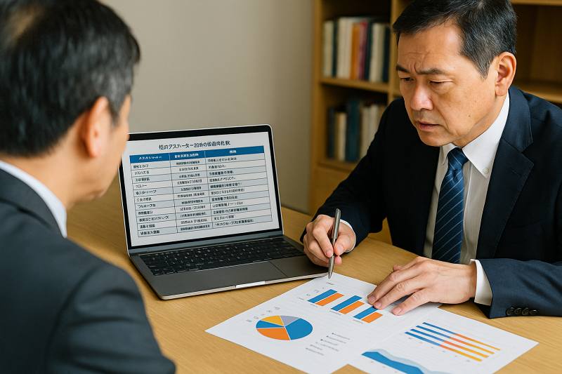 他ハウスメーカー20社との坪単価比較