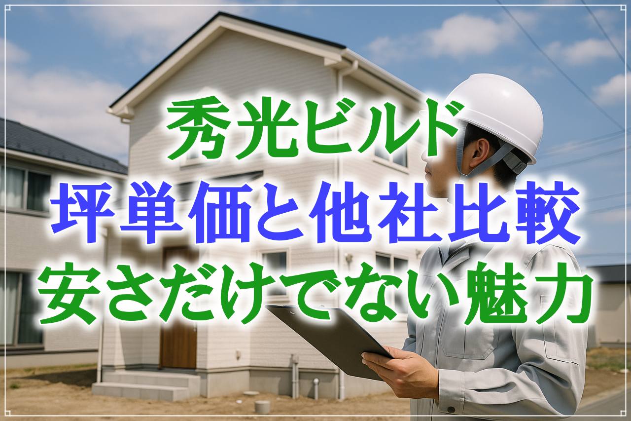 秀光ビルドの坪単価は安い？他ハウスメーカーとの徹底比較や注意点などを解説