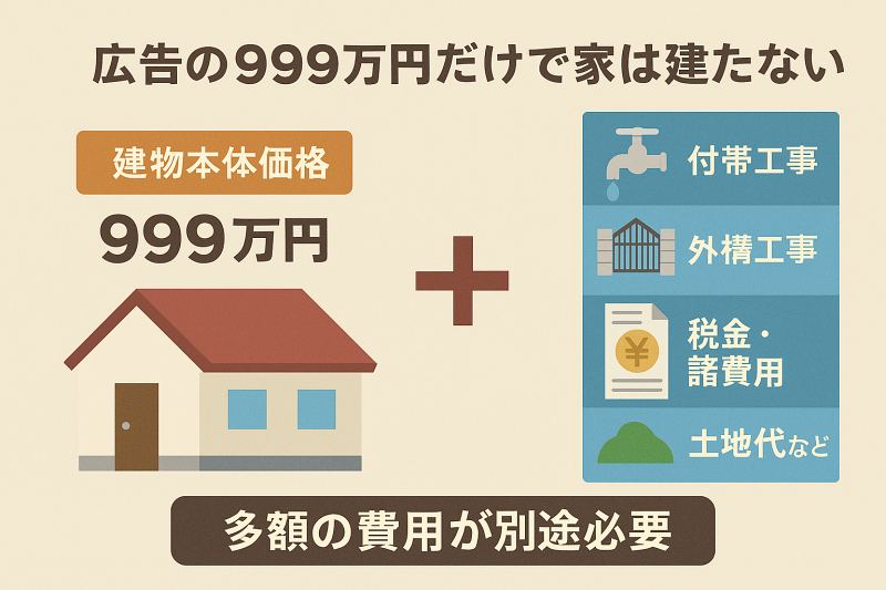 アイダ設計「999万円の家」の総額は？詳細な内訳