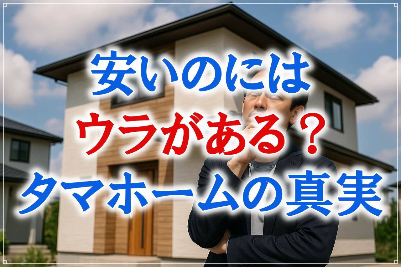 タマホームが安い理由を徹底分析!こんな人には「向いてない」ケースも解説