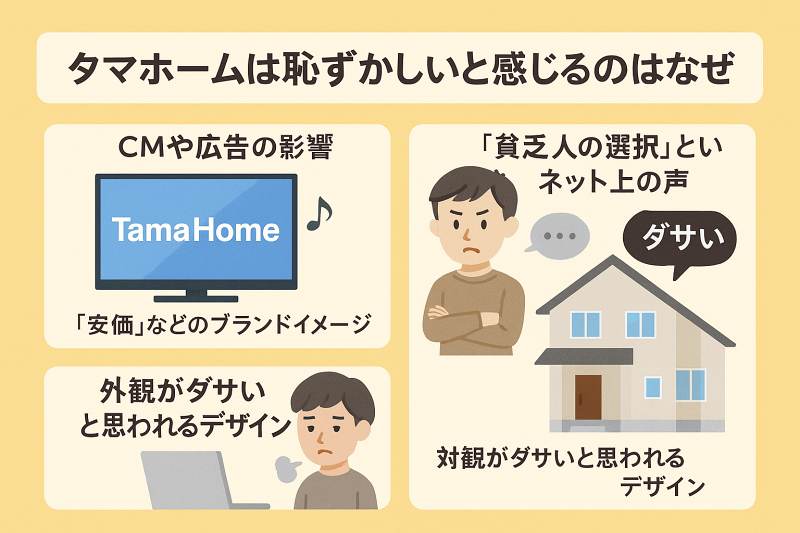 なぜ「タマホームは恥ずかしい」と感じるのか