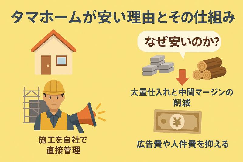 徹底解説!タマホームが安い理由とその仕組み
