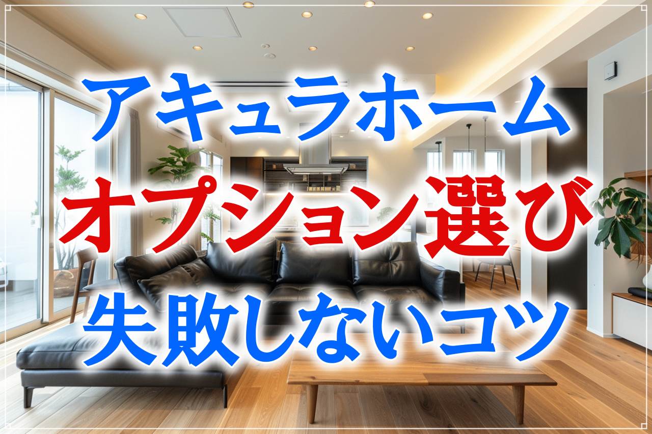 アキュラホームのオプションは高い？費用を抑えるコツと標準仕様を解説