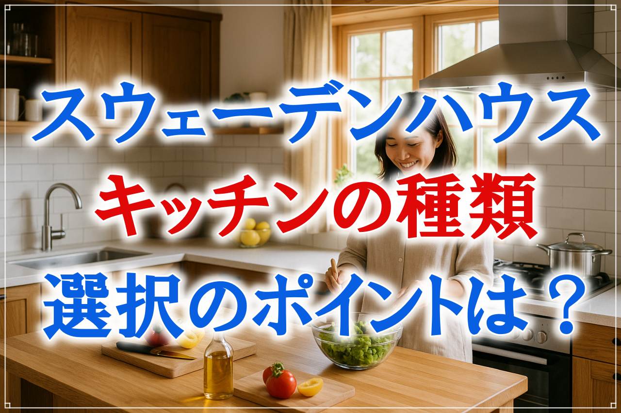 スウェーデンハウスのキッチンは3タイプ！それぞれの特徴や選択ポイントを徹底解説