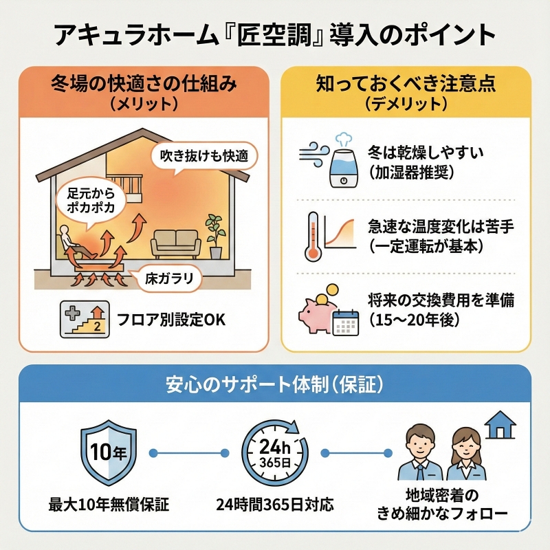 アキュラホームの全館空調の口コミで検証する満足度