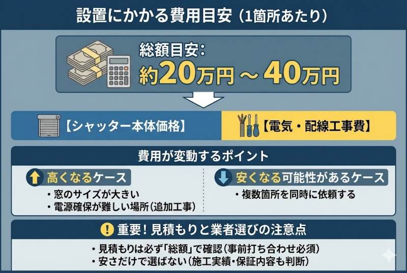 設置にかかる本体価格と電気工事費用の目安