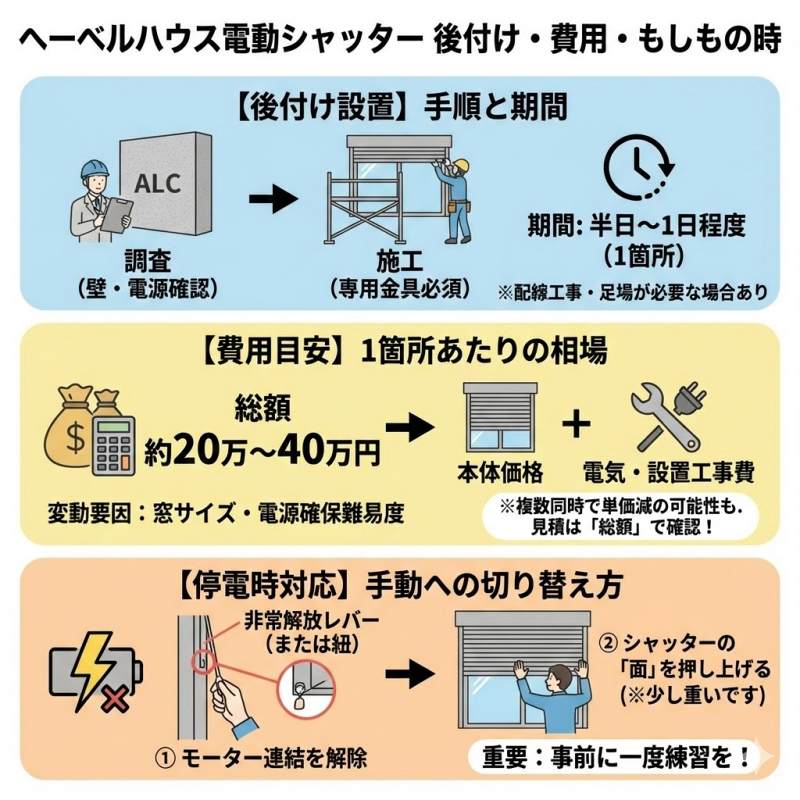 ヘーベルハウスの電動シャッターを快適に保つ方法