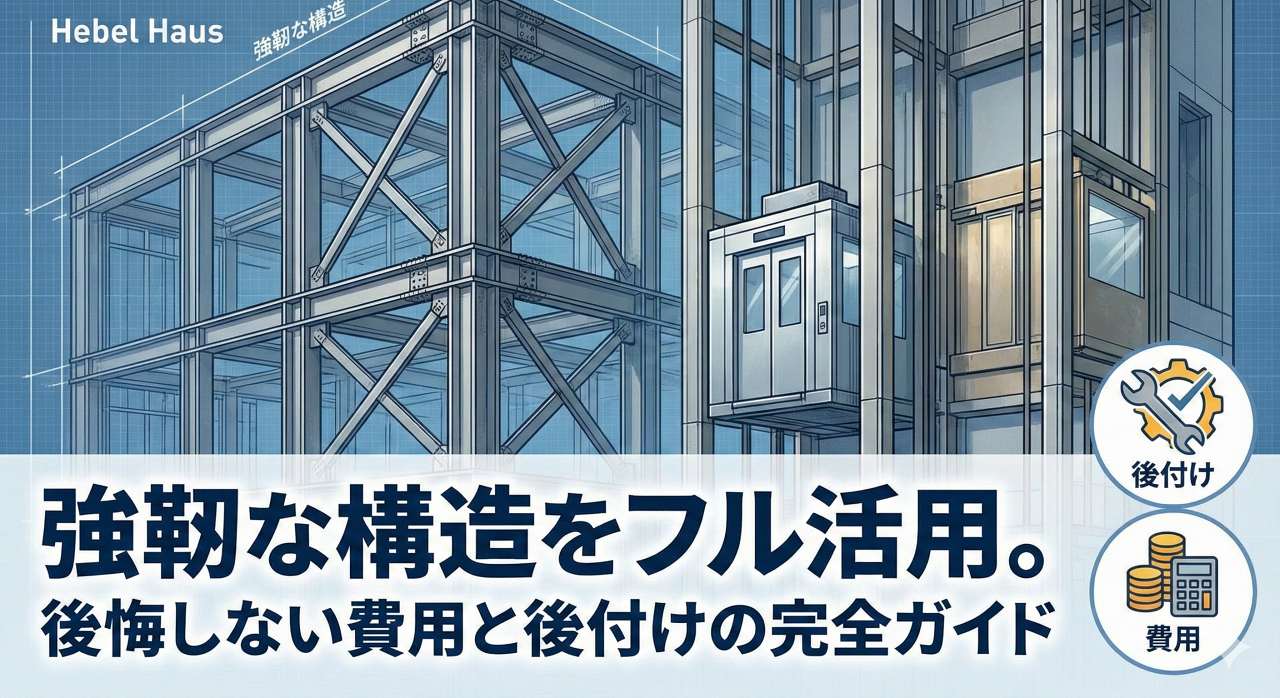 ヘーベルハウスのエレベーター導入ガイド！費用や後付けの注意点